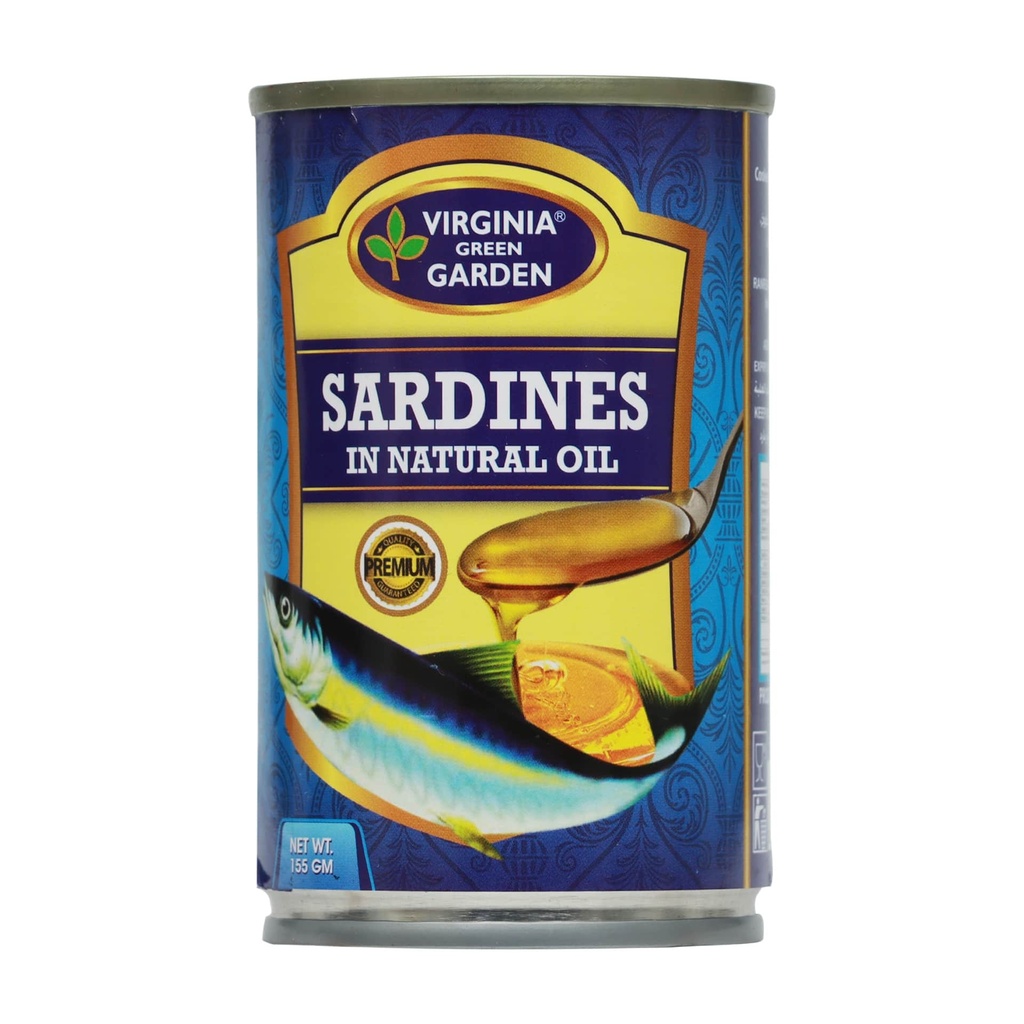 VIRGINIA GREEN GARDEN SARDINE IN NATURAL OIL (EO) 155G