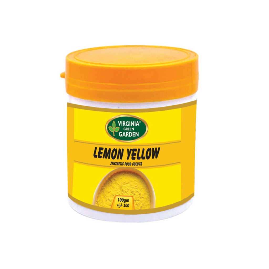 VIRGINIA GREEN GARDEN SYNTHETIC FOOD COLOUR - LEMON YELLOW 100G