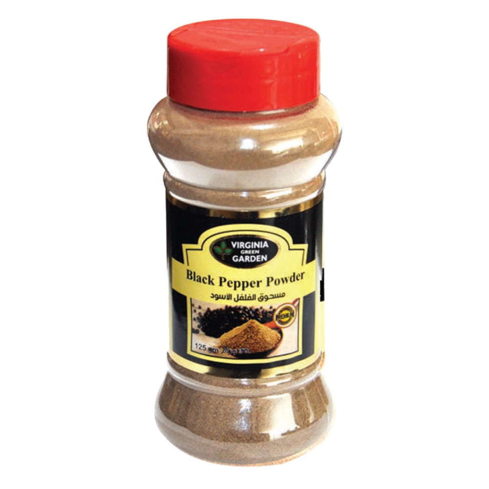 VIRGINIA GREEN GARDEN BLACK PEPPER POWDER 125G