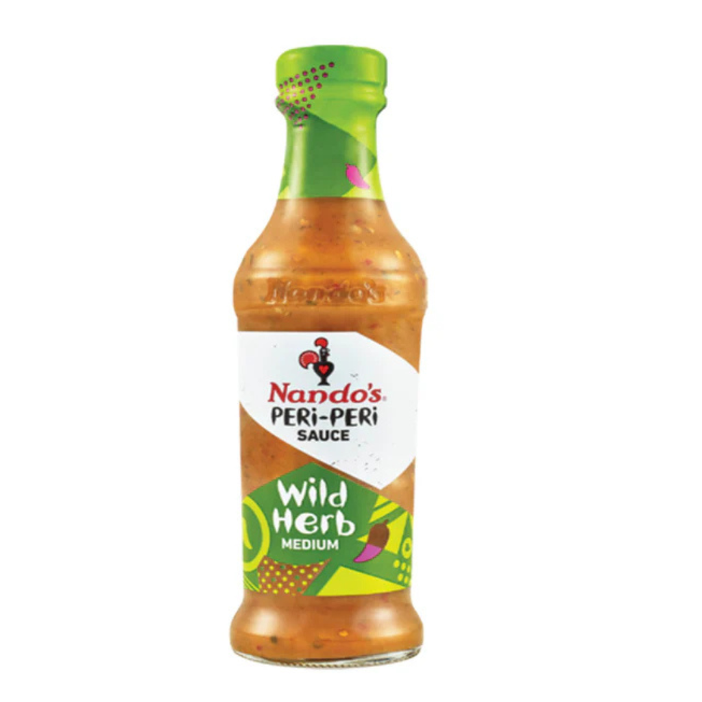 NANDO’S PERI PERI SOUCE WILD HERB MEDIUM 250G
