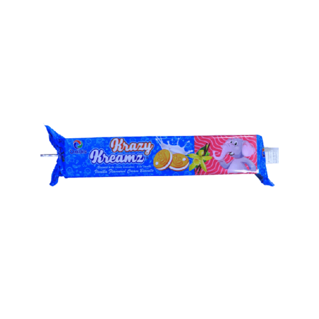 OKK BISCUIT SANDWHICH KRAZY KREAMZ (VANILLA) 150G