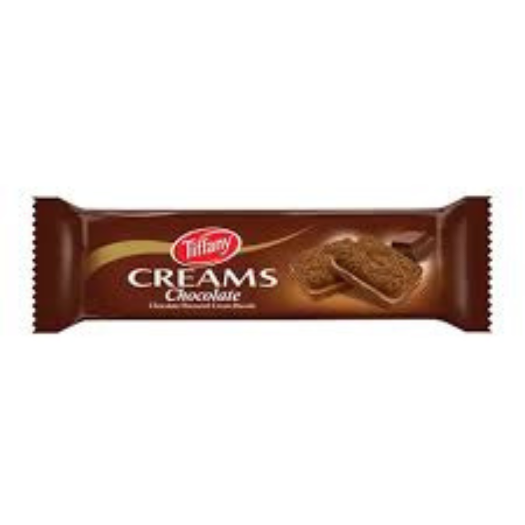 TIFFANNY CREAMS BISCUIT STRAWBERRY & CHOCOLATE 80G