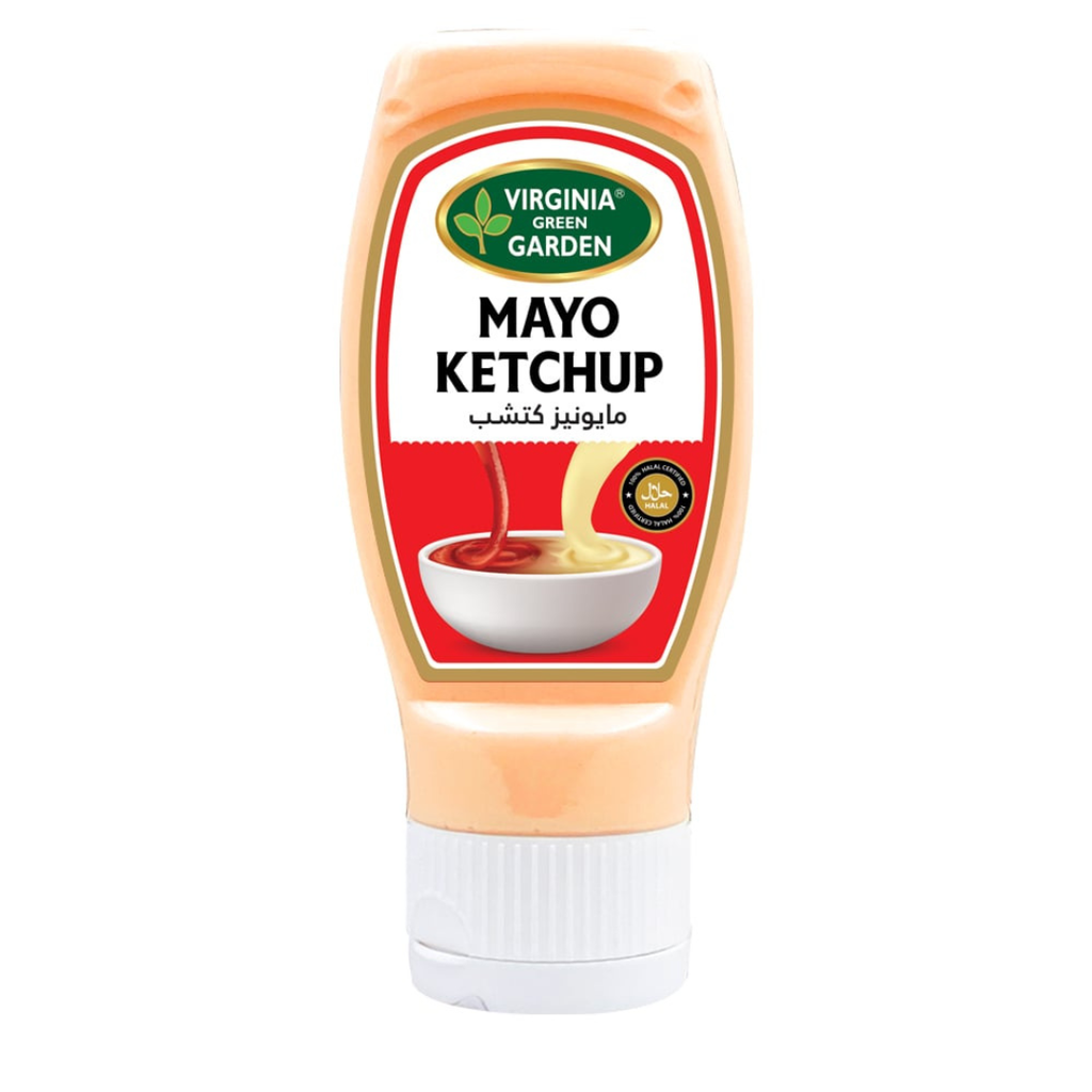 VIRGINIA GREEN GARDEN MAYO KETCHUP UP SIDE DOWN 325G