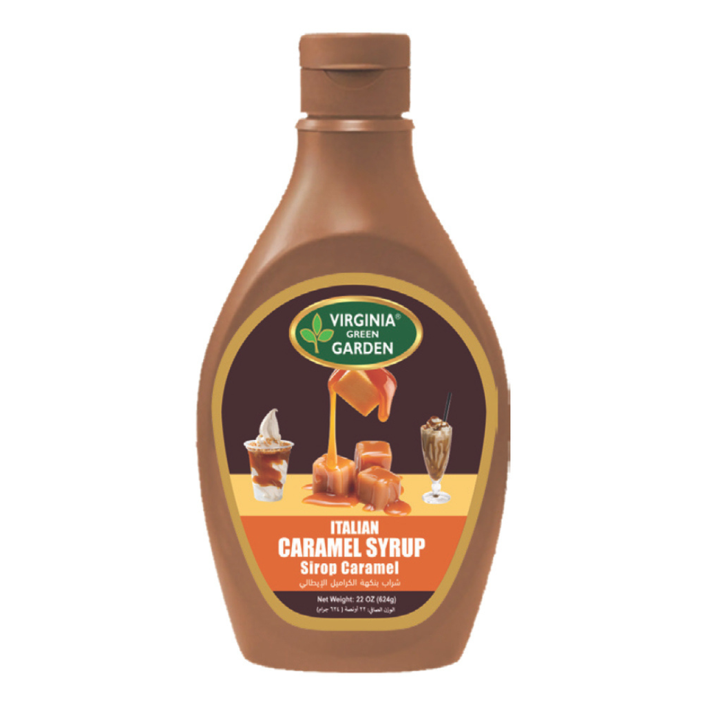 VIRGINIA GREEN GARDEN CARAMEL SYRUP 624G