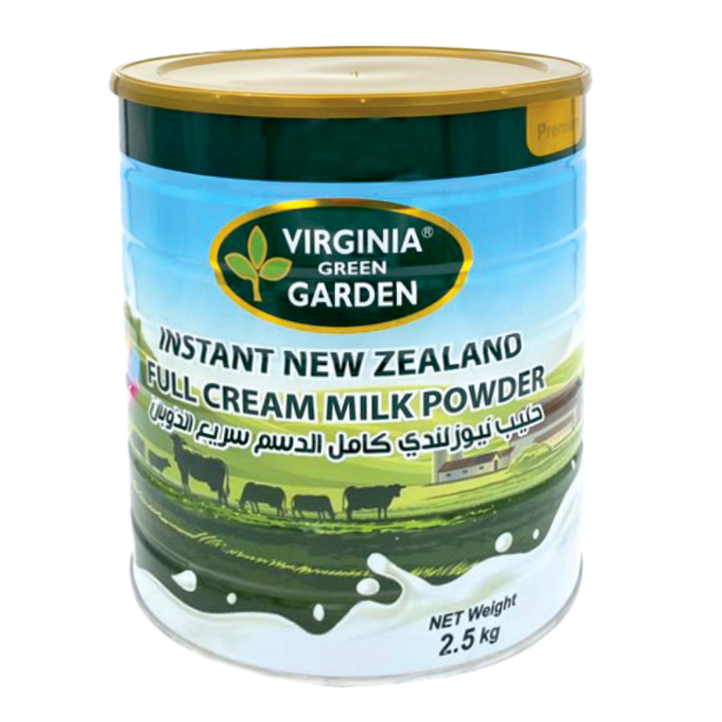 VIRGINIA GREEN GARDEN FULL CREAM MILK POWDER - TIN 2.5KG