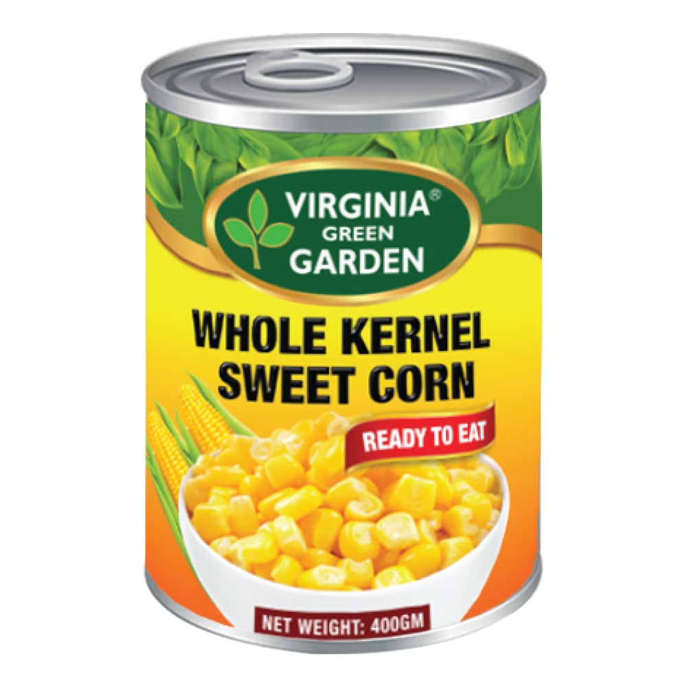 VIRGINIA GREEN GARDEN SWEET CORN WHOLE KERNEL(EO) 400G