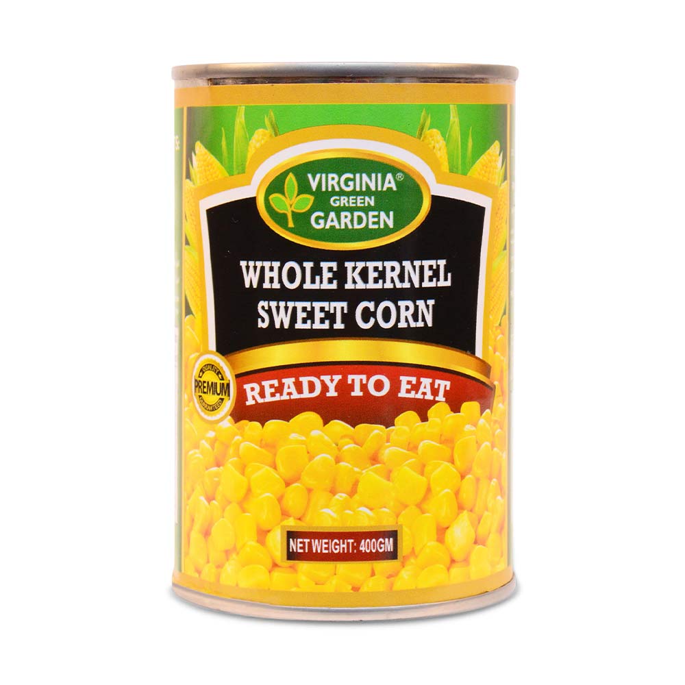 VIRGINIA GREEN GARDEN SWEET CORN WHOLE KERNEL(EO) 425G