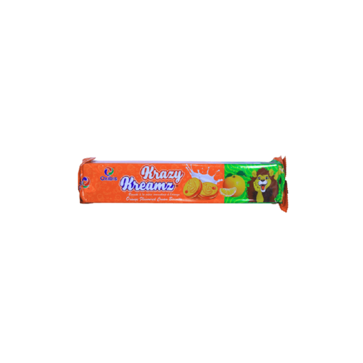 [G0032] OKK BISCUIT SANDWHICH KRAZY KREAMZ (ORANGE) 150G