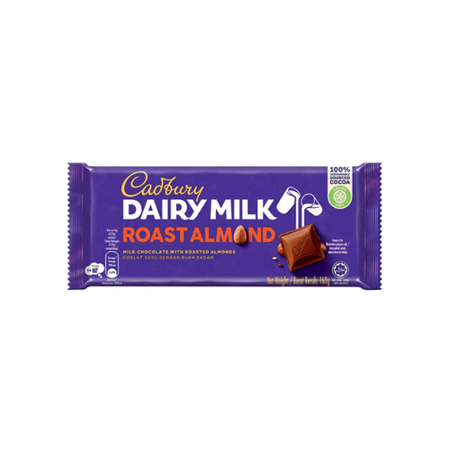 [G0057] DAIRY MILK ROAST ALMOND 160G